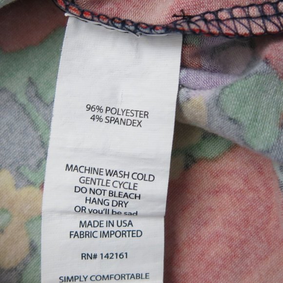 LuLaRoe Floral Print Hi Lo Top Blouse - Size Large - Picture 8 of 8